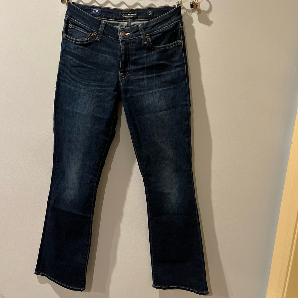 Lucky Brand Orta Premium 2/26A Brooke Legging Distressed Dark Wash Skinny Jeans